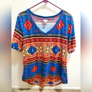 Lularoe Aztec Kristy Shirt